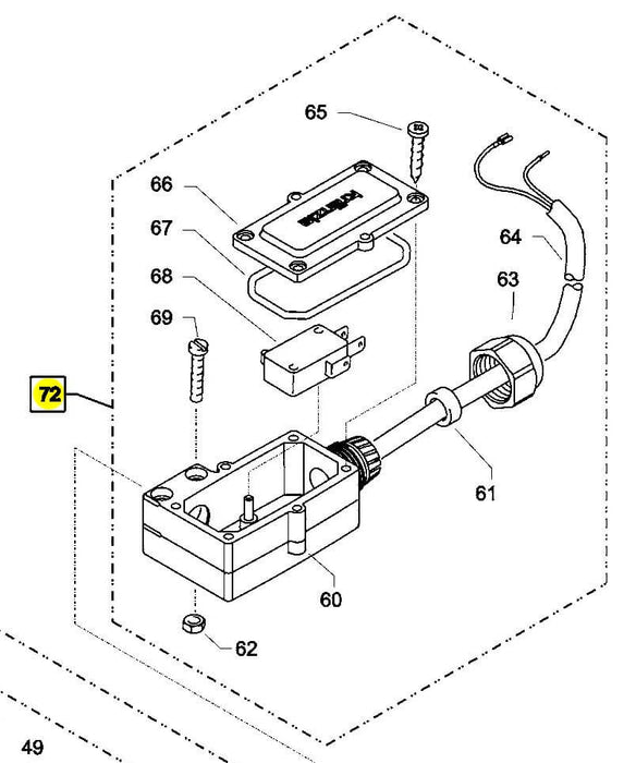 Kränzle Pressure Switch for K1122 – OEM Replacement Part – 9749054