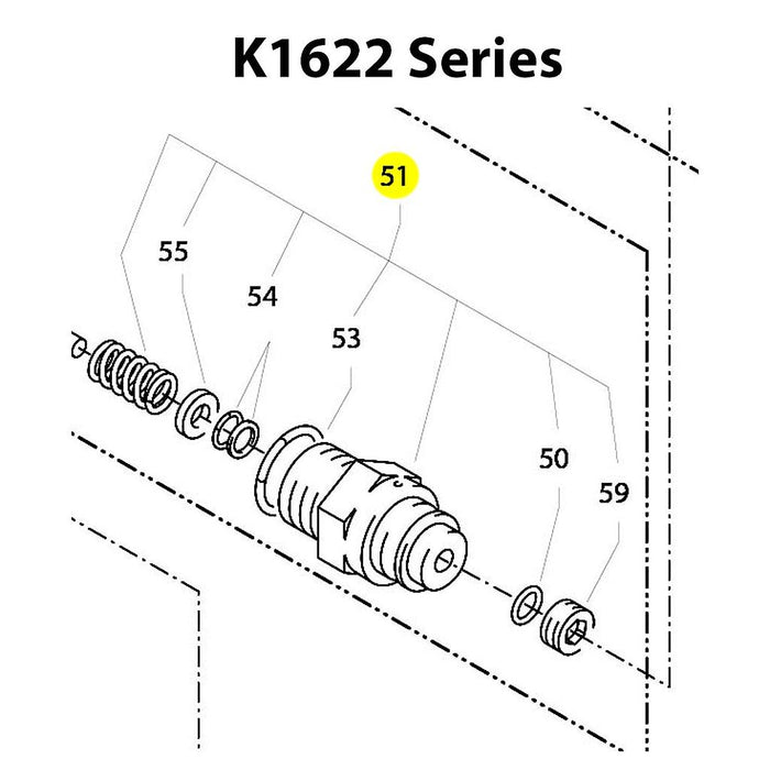 Kränzle Control Rod Guide Complete Assembly – 1622 Replacement Part – 97490580