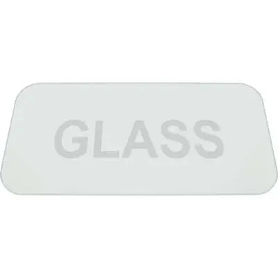 Blast Cabinet Glass 10-1/2" x 22" – 2" Radius Corners – Replacement Viewing Window for Sandblasting Cabinets