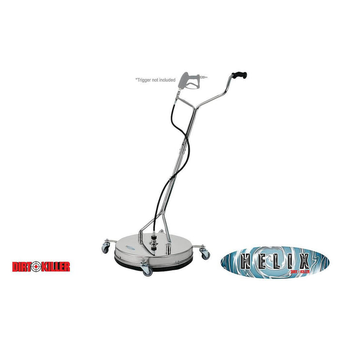 Silver Helix 9800061 Flat Surface Cleaner – 21" Diameter – Stainless Steel Pressure Washer Surface Cleaner
