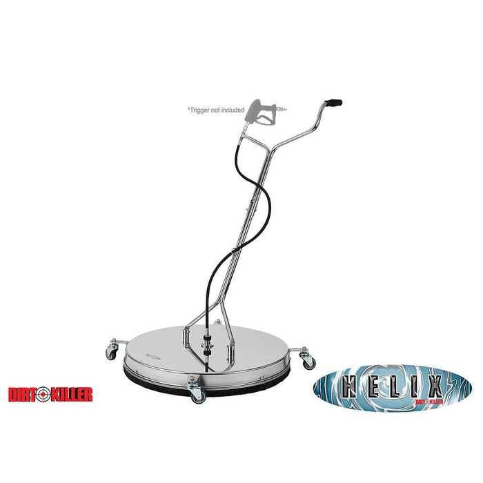 Silver Helix 9800062 Flat Surface Cleaner – 30" Diameter – Stainless Steel Pressure Washer Surface Cleaner