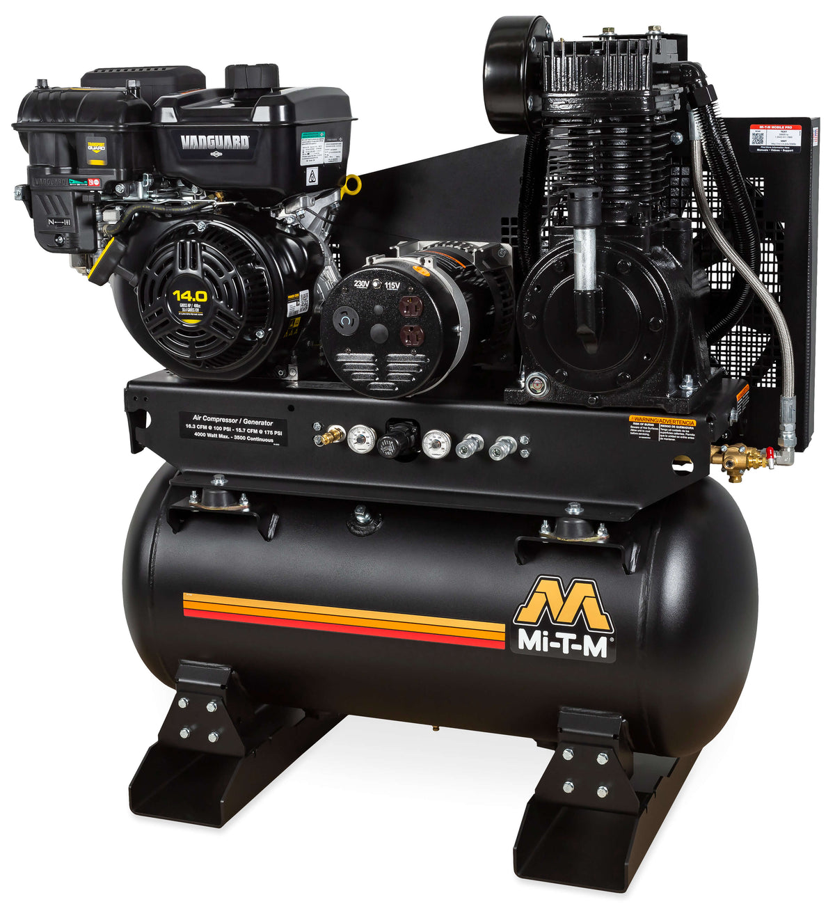 Mi-T-M 30-Gallon Two-Stage Gasoline Air Compressor / Generator – Model ...