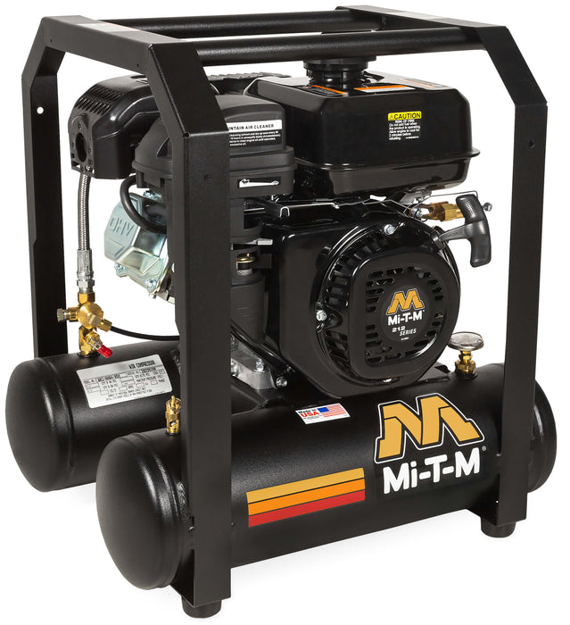 Mi-T-M 5-Gallon Single Stage Gasoline Air Compressor – AM1-HM04-05M, Portable, Mi-T-M Engine, 4.0 HP