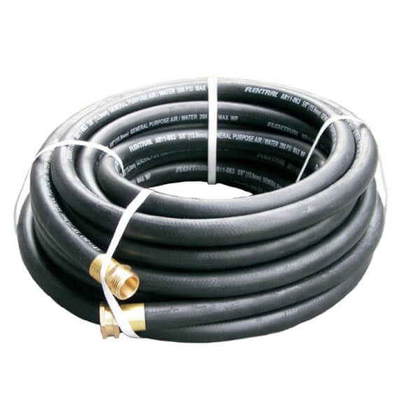 Pressure-Pro AR11-063GHT50 Flextral Black Commercial Garden Hose – 5/8" x 50'