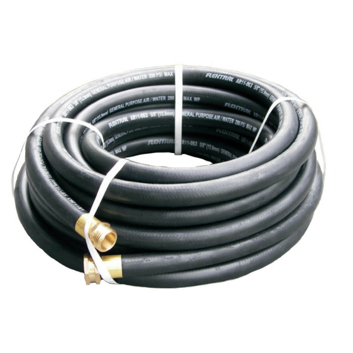 Pressure-Pro AR11-075GHT50 Flextral Black Commercial Garden Hose – 3/4" x 50'