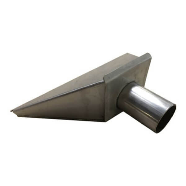 Hydro Tek ATP75 Vacuum Scupper Head – 12" Stainless Steel, 2" Connection