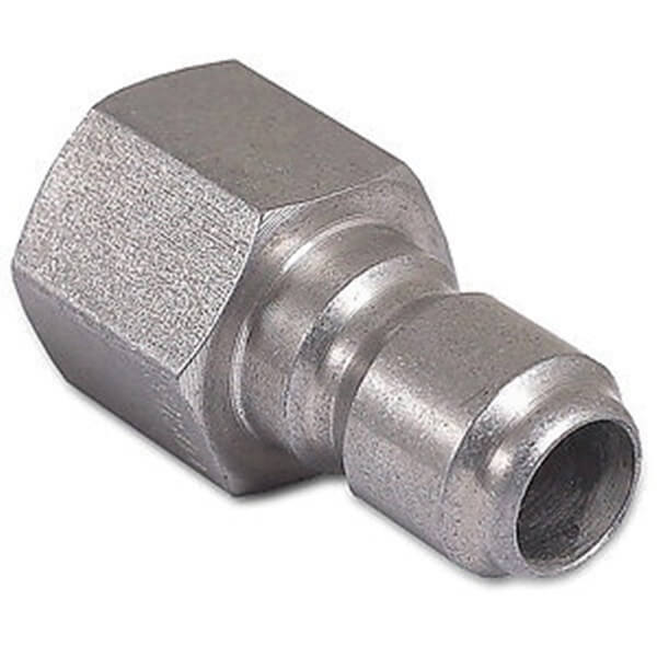 Mi-T-M AW-0017-0006 3/8" MPT x 3/8" FPT Quick Connect Plug, Silver