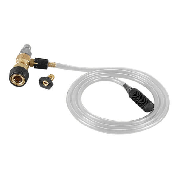 Mi-T-M AW-8400-0021 Low Pressure Detergent Injector, 4,000 PSI, 3.0–5.0 GPM, Brass
