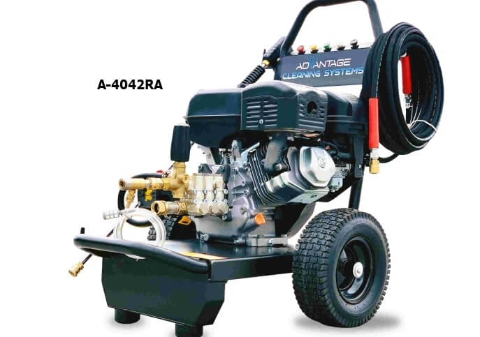 A-4042RA Cold Water Pressure Washer 4200 PSI 4.0 GPM – TP420 Engine – AR-RRVG4G Pump – 50 ft Hose – 13" Tires
