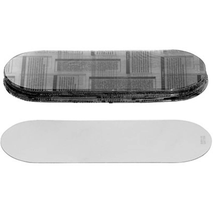 Bullard 77/88VX Acetate Outer Lens (.040″ Thick) – Clear Oval (8 Packs of 25), Type CE