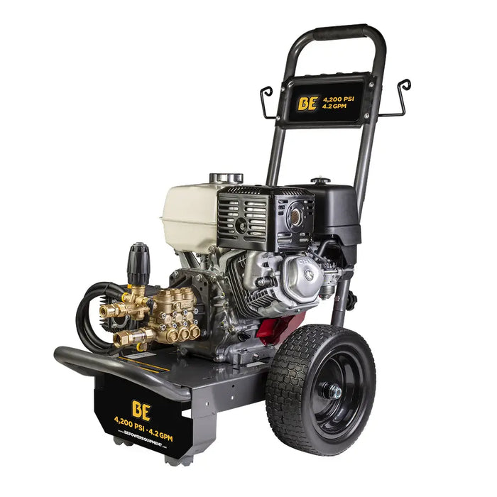 BE Power 4,200 PSI 4.2 GPM Gas Pressure Washer – Cold Water (B4213HCS)