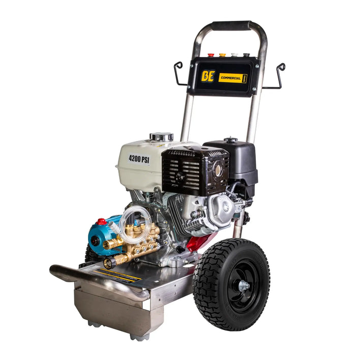 BE Power 4,200 PSI 4.2 GPM Gas Pressure Washer – Cold Water (B4213HSJ)