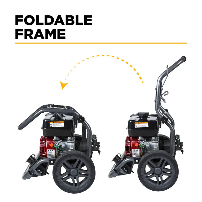 BE Power 3,400 PSI Cold Water Gas Pressure Washer, 2.5 GPM (BE3465KX)