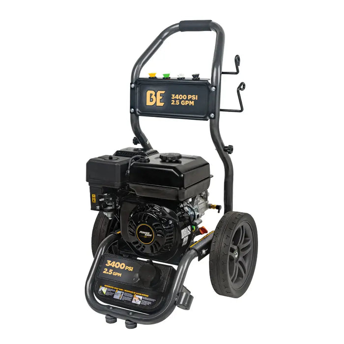 BE Power 3,400 PSI 2.5 GPM Gas Pressure Washer – Cold Water (BE3475PX)