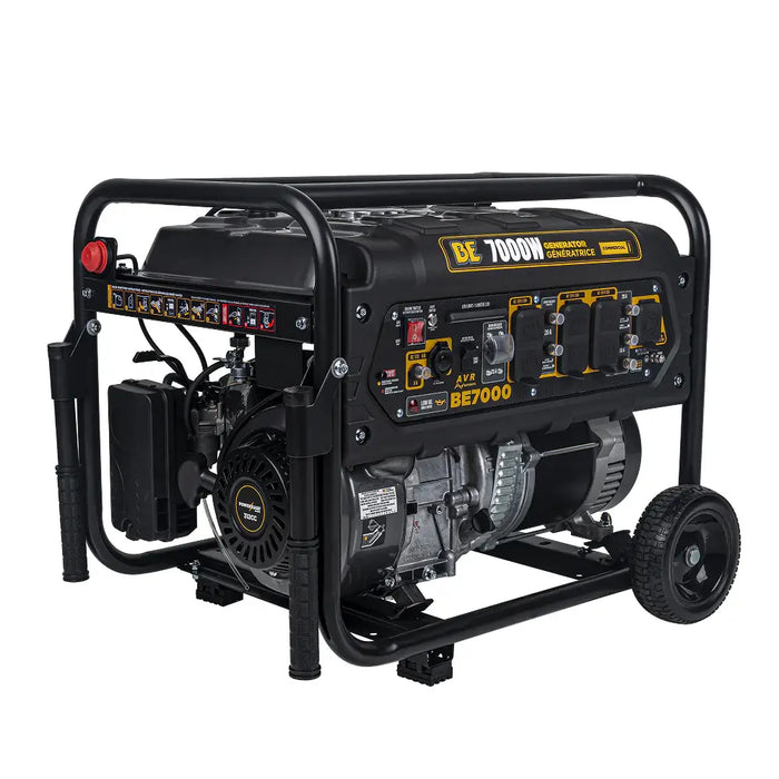 BE Power 7,000 Watt Portable Generator – BE7000 (5,500 W Running / 7,000 W Peak)