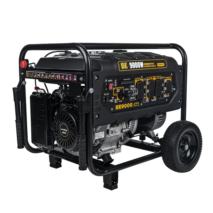 BE Power 9,000 Watt Portable Generator – BE9000 (9,000 W Surge / ~6,300 W Running)
