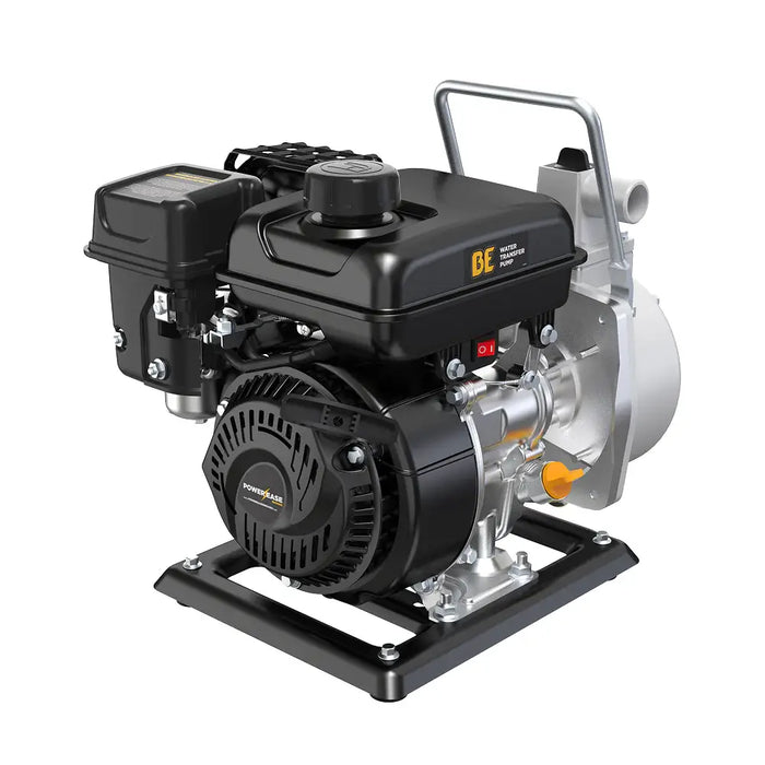 BE Power 1" Water Transfer Pump – Powerease 79cc Engine, Portable Gas Water Pump for Clear Water Transfer (30 GPM Flow Rate)