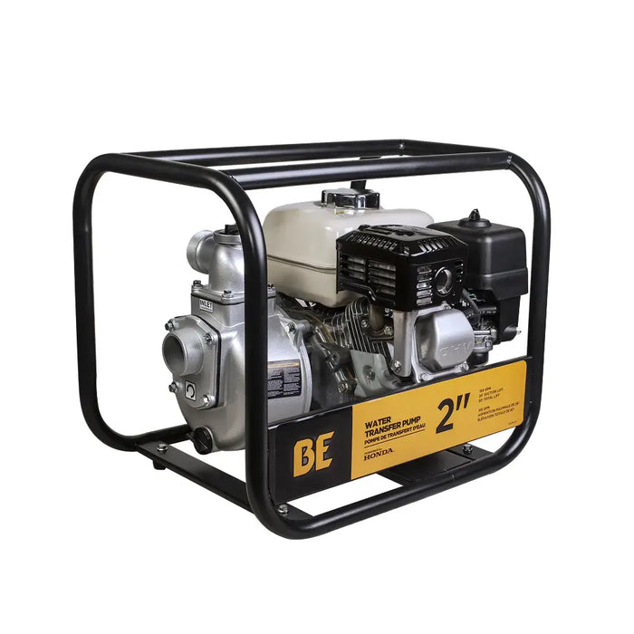 BE Power 2" Water Transfer Pump – Honda GX200 Engine, 160 cc Gas-Powered Pump for Clear Water Transfer (158 GPM Flow Rate)