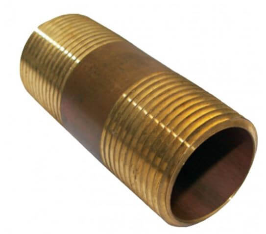 BR40-114x3 Brass Pipe Nipple – 1-1/4" x 3"