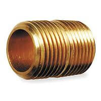 Pressure-Pro BR40-1xC Brass Close Pipe Nipple – 1