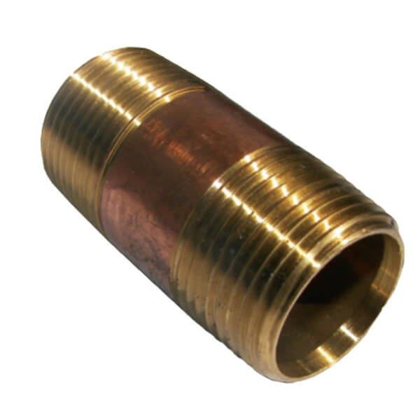 Pressure-Pro BR40-34x2 Brass Pipe Nipple – 3/4" x 2"