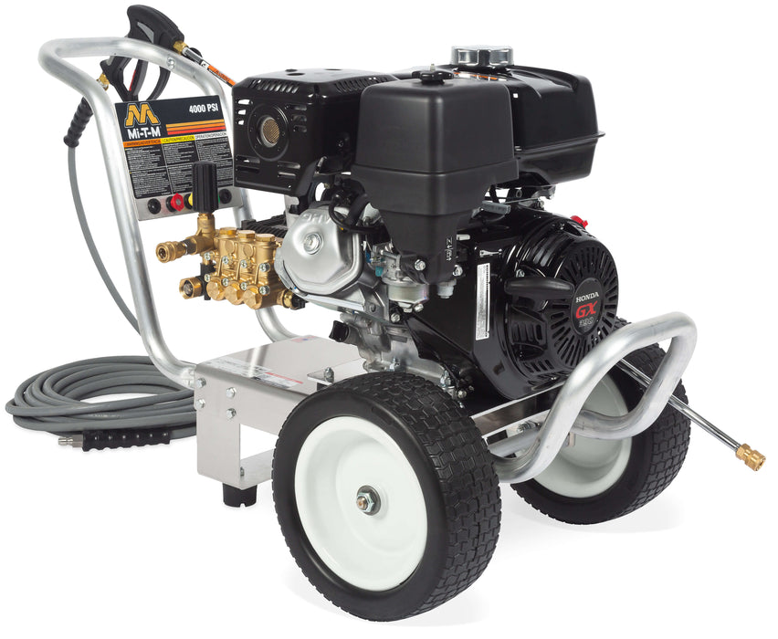 Mi-T-M CA Aluminum Series Cold Water Pressure Washer – CA-4004-1MAH, Gasoline Direct Drive