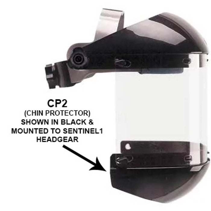 Bullard Chin Protector – Black ABS Replacement for 840MX2 / 840PX2 / 840TX2 / 840PX2W3 / 840PX2W5 Faceshields