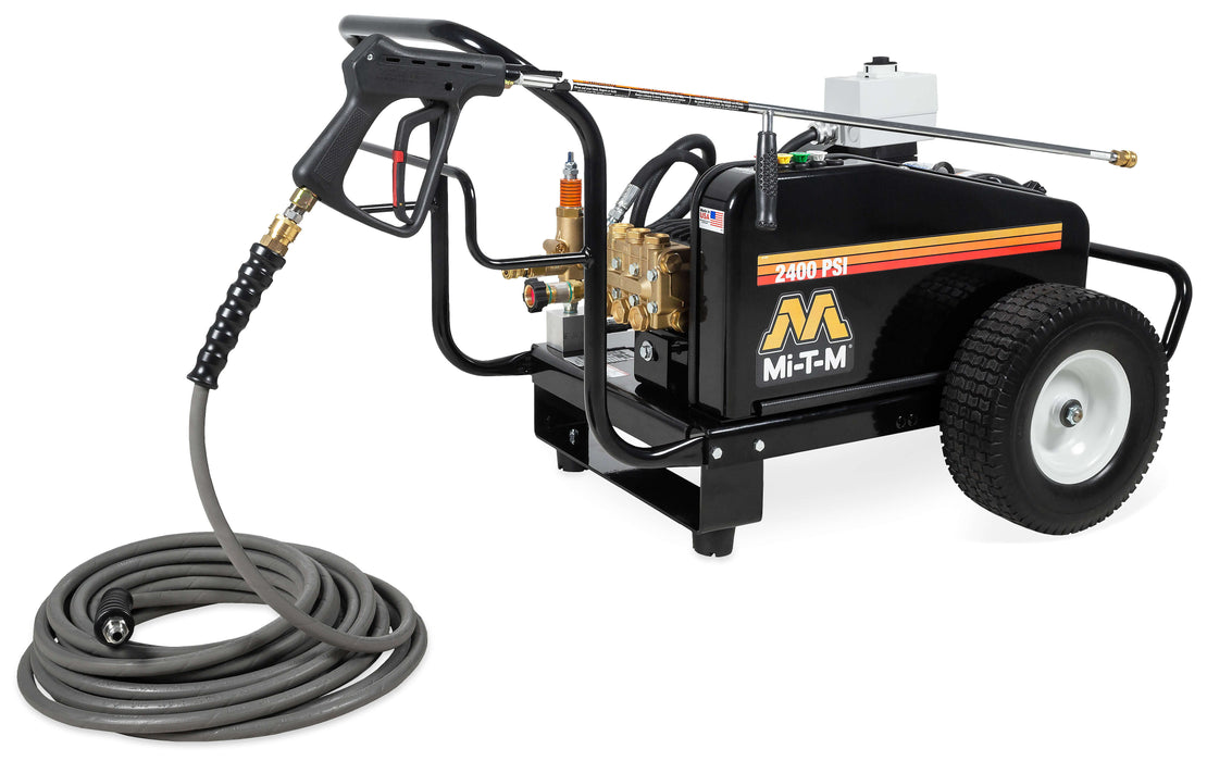 Mi-T-M CW Premium Series Cold Water Pressure Washer – CW-2405-4ME3, Electric Belt Drive