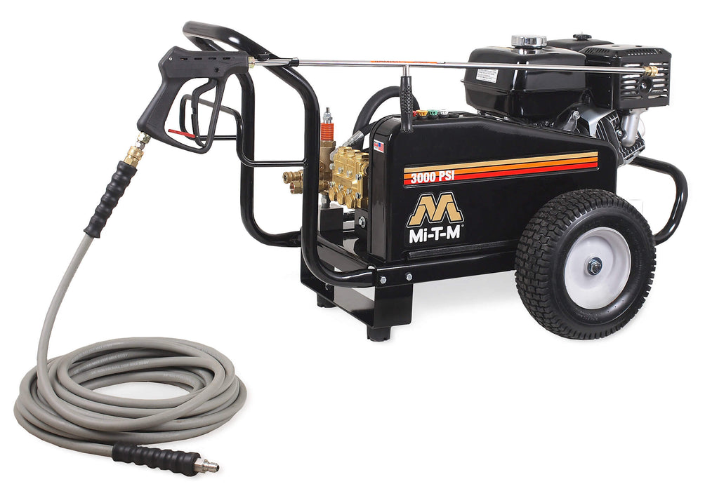 Mi-T-M CW Premium Series Cold Water Pressure Washer – CW-3004-4MGM, Gasoline Belt Drive