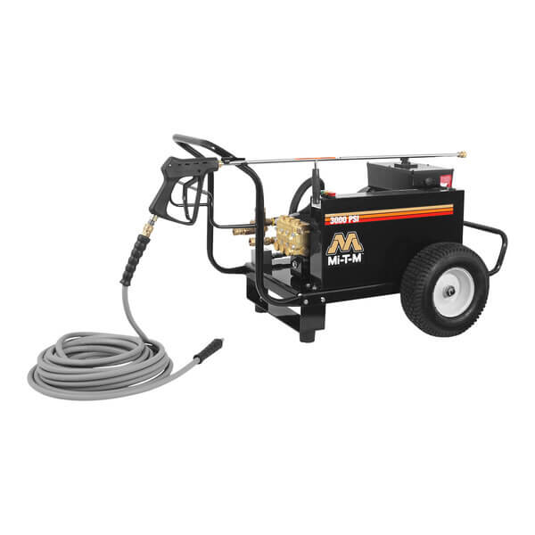 Mi-T-M CW Premium Series Cold Water Pressure Washer – CW-3004-5ME1, Electric Belt Drive