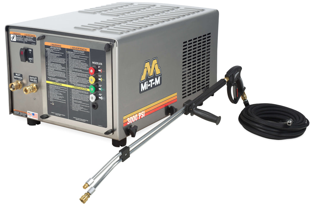Mi-T-M CW Premium Series Cold Water Pressure Washer – CW-3004-SME1, Electric Belt Drive