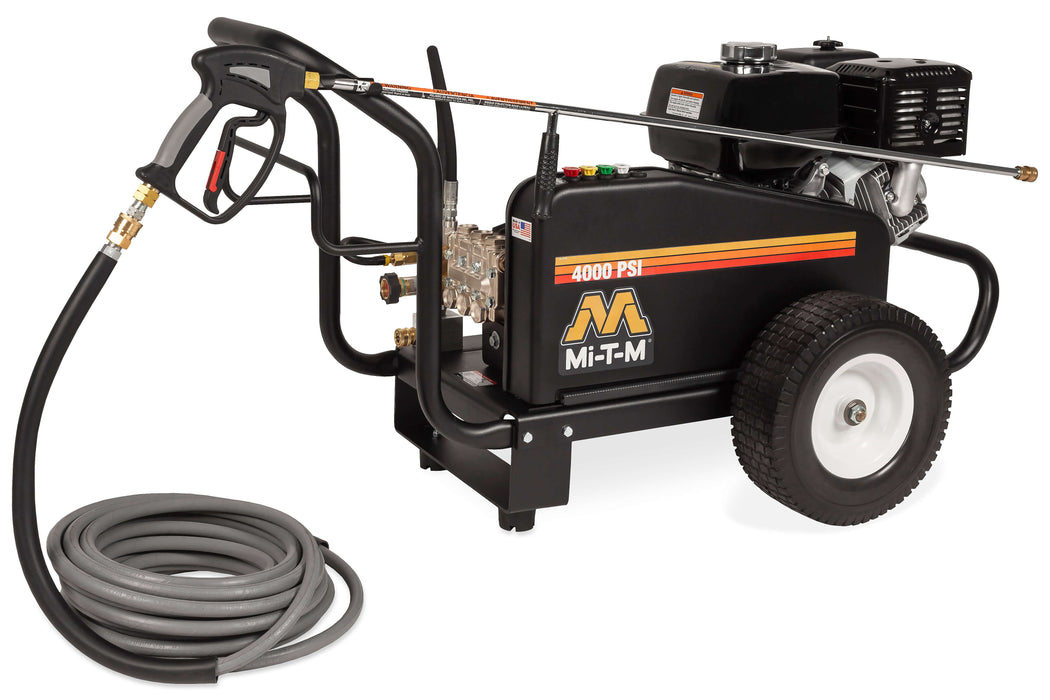 Mi-T-M CW Premium Series Cold Water Pressure Washer – CW-4004-5MGH, Gasoline Belt Drive