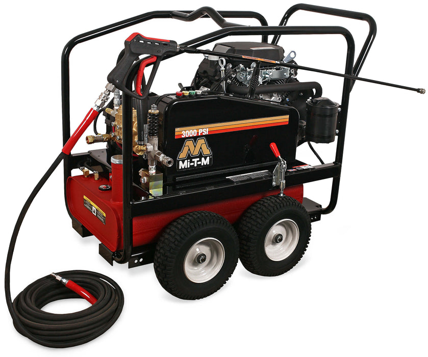 Mi-T-M CWC Premium Series Cold Water Pressure Washer – CWC-3008-4MGH, Gasoline Belt Drive