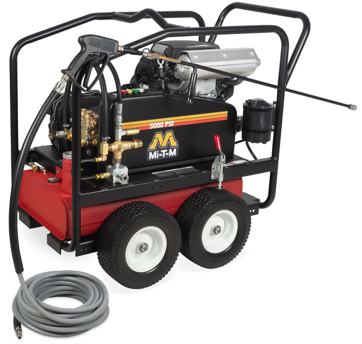 Mi-T-M CWC Premium Series Cold Water Pressure Washer – CWC-5004-4MAM, Gasoline Belt Drive