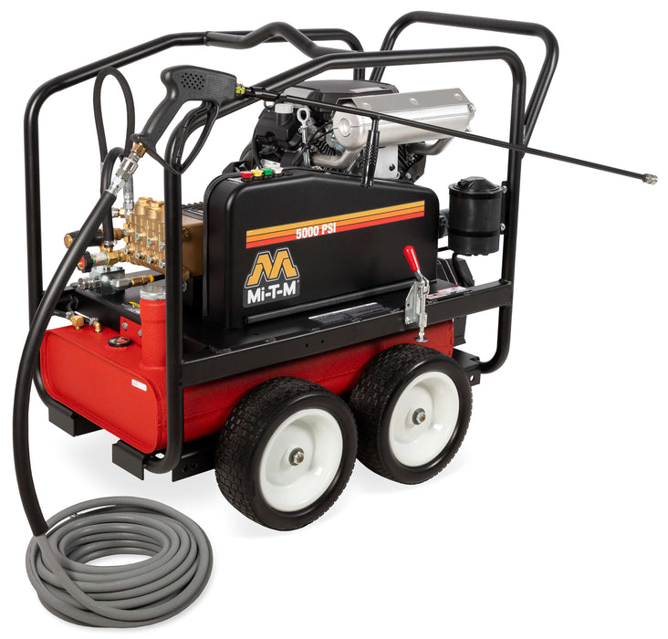 Mi-T-M CWC Premium Series Cold Water Pressure Washer – CWC-5005-4MGH, Gasoline Belt Drive