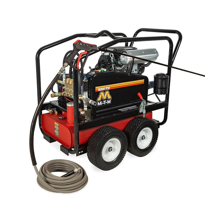 Mi-T-M CWC Premium Series Cold Water Pressure Washer – CWC-6004-4MGH, Gasoline Belt Drive