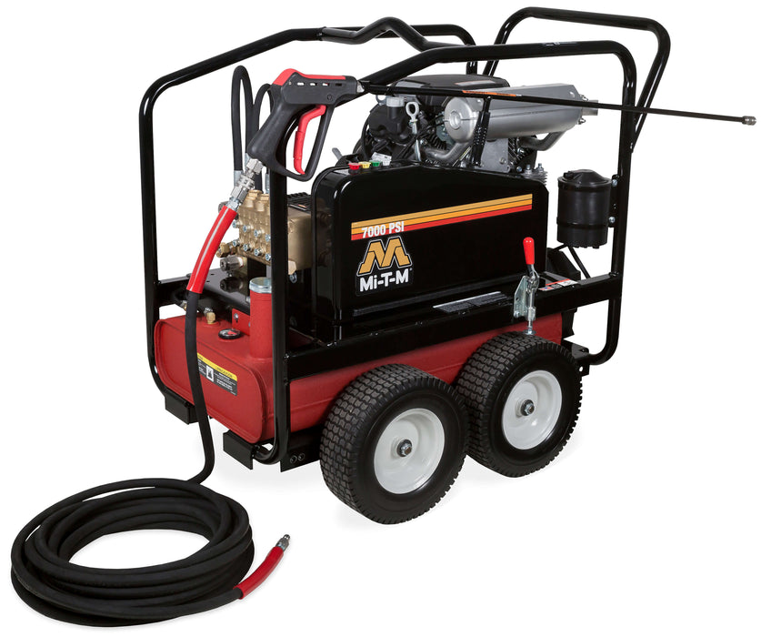 Mi-T-M CWC Premium Series Cold Water Pressure Washer – CWC-7004-4MGH, Gasoline Belt Drive