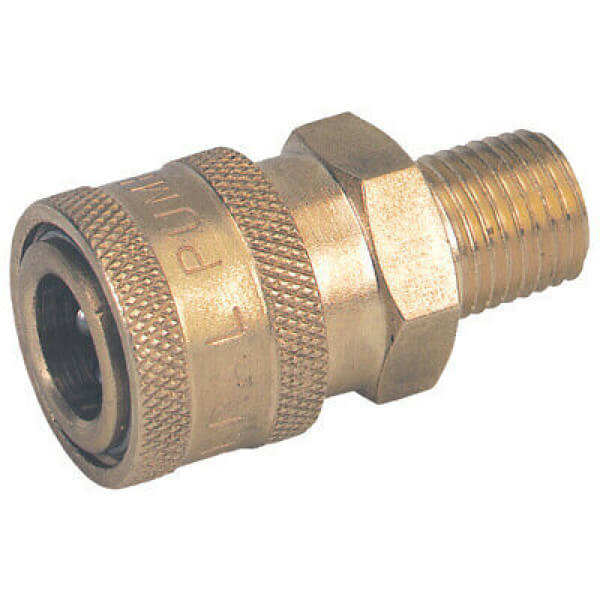 Pressure-Pro D10002 QC Socket – Brass – 1/4" MPT – OEM Replacement Part