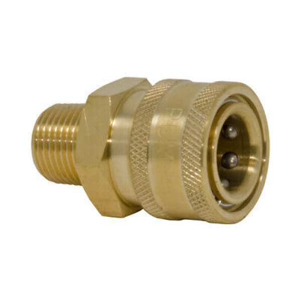 Pressure-Pro D10004 QC Socket – Brass – 3/8" MPT – OEM Replacement Part