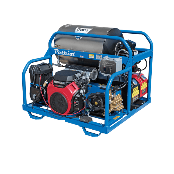 Delco DPT3080241EAC1 Patriot Hot Water Pressure Washer – 3000 PSI, 8.0 GPM, Honda GX690 Engine