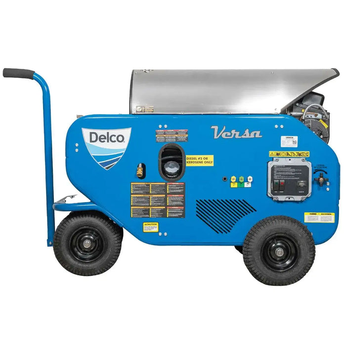 Delco DVSS2040041BAC2 Versa Stainless Steel Electric Hot Water Pressure Washer – 2000 PSI, 4.0 GPM, High-Pressure
