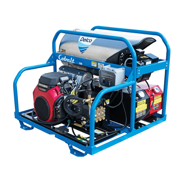 Delco DCT3555141EDC1 Cobalt Hot Water Pressure Washer – 3500 PSI, 5.5 GPM, CRX 680 Engine