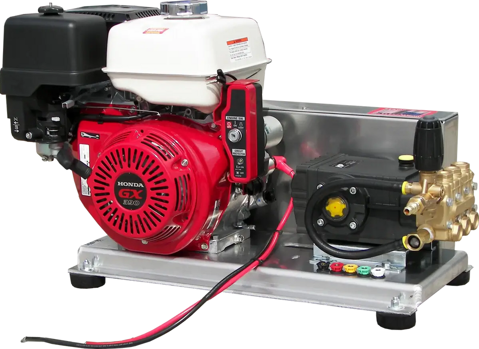 Pressure-Pro EB4035HGE-20 Belt-Drive Pressure Washer – 4.0 GPM @ 3500 PSI, Honda Gas Engine, GP Pump, Cold Water