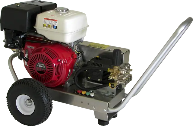 Pressure-Pro S/EB4040HA-20 Eagle Skid Pressure Washer – 4.0 GPM @ 4000 PSI, Honda GX390 Gas Engine, AR Pump, V-Belt Drive, Cold Water