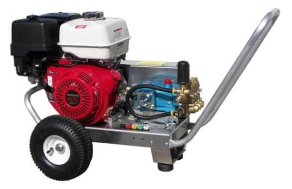 Pressure-Pro S/EB4040HCE-20 Eagle Series II Skid Pressure Washer – 4.0 GPM @ 4000 PSI, Honda GX390 Gas Engine, CAT Pump, Belt Drive, Cold Water