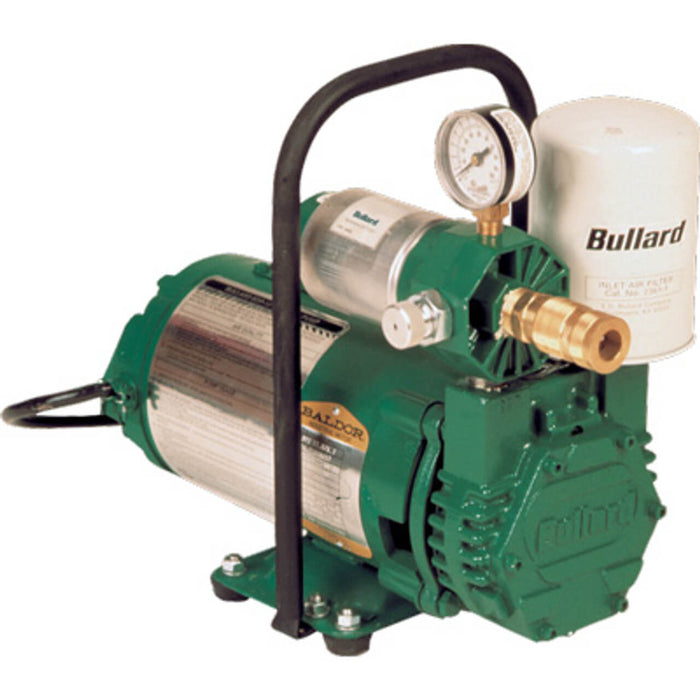 Bullard EDP10 Electric-Driven Free Air Pump – 10 CFM, 3/4 HP, 1/2" Industrial Interchange QD Outlet (Supplies 1 Hood or 2 Full/Half-Mask Respirators)