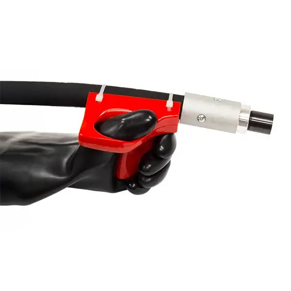 ERGO-GUN Polyurethane Pressure Gun Handle – Left Hand w/ (2) Mounting Ties – Abrasive Blasting Replacement Handle – Durable Grip Component