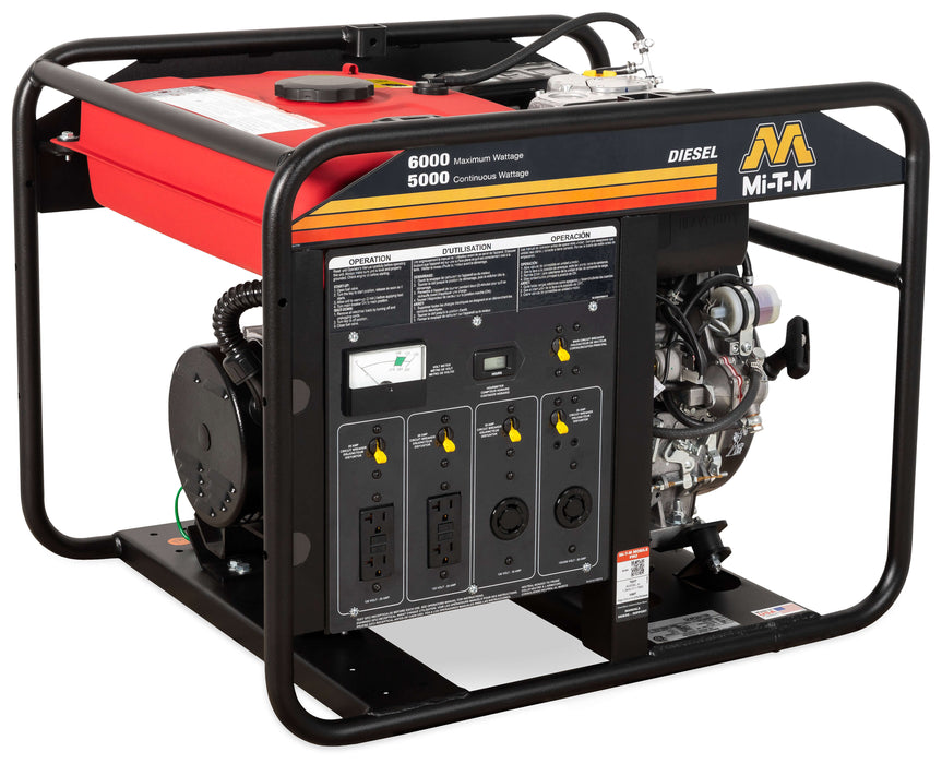 Mi-T-M 6,000-Watt Diesel Generator – Model GEN-6000-1MKD