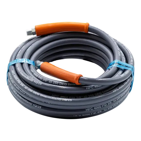 Gladiator Smooth 4000 Gray Pressure Washer Hose – 3/8" x 50', 250°F