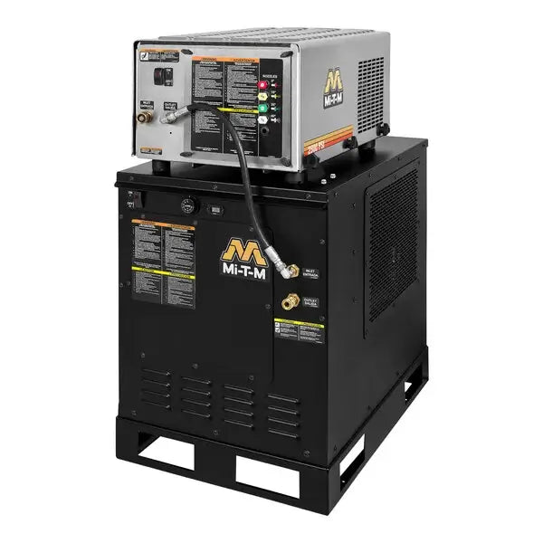 Mi-T-M HAE Series Hot Water Pressure Washer – HAE-2503-0E4G, All-Electric Belt Drive